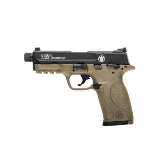 Pistola Smith & Wesson M&P®22 COMPACT CERAKOTE® FLAT DARK EARTH THREADED BARREL 01