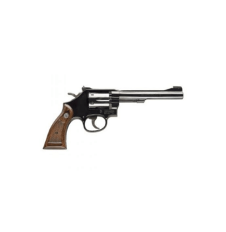 Revolver Smith & Wesson modelo 17, cañón 6”, calibre .22LR, capacidad 6Rd.